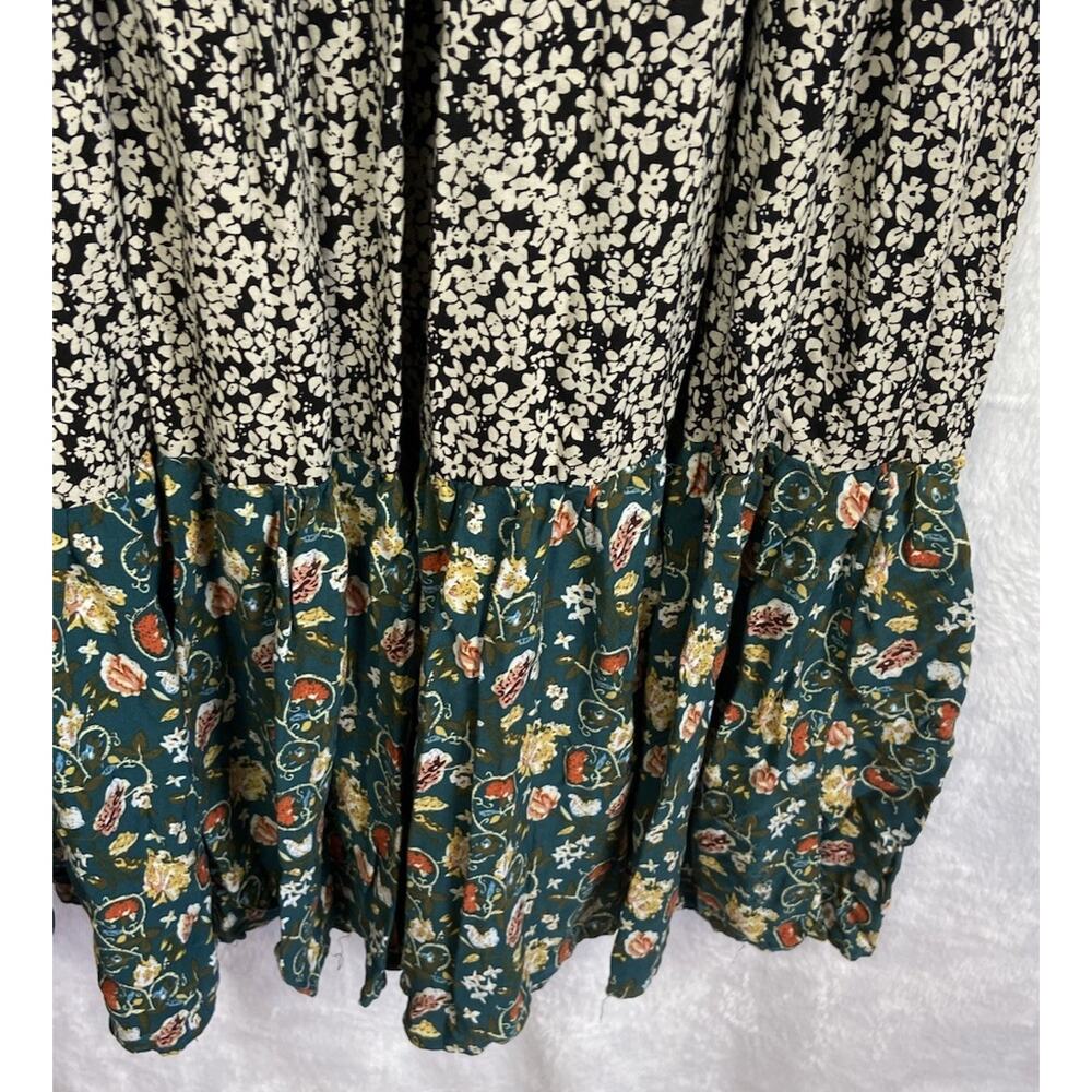 Natural Life Long Skirt Multiple Tiered Prints Women’s XL Elastic Waist - Picture 6 of 11